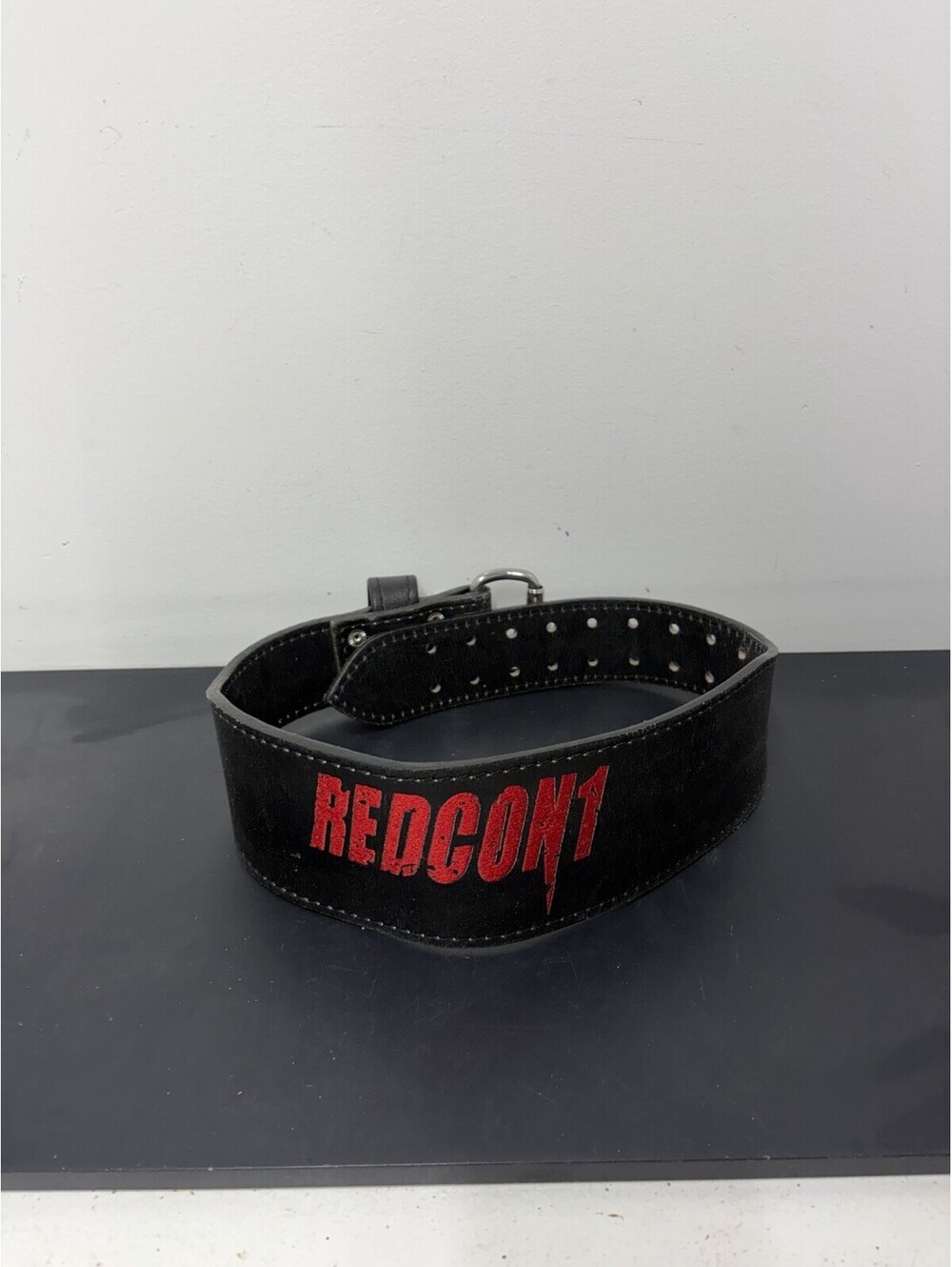 Black “Redcon1” Embroidered Weightlifting Belt